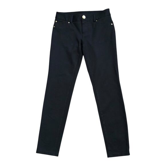 INC Womens Petite Size 2P Black Rayon Blend Knit Skinny Ankle Pants 26.5" Inseam - Picture 1 of 4